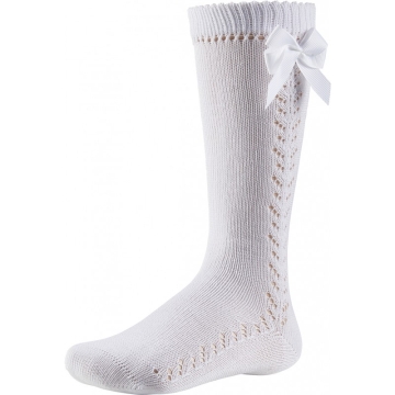 Чорапи с панделка бели