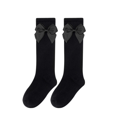 Черни чорапи с панделка